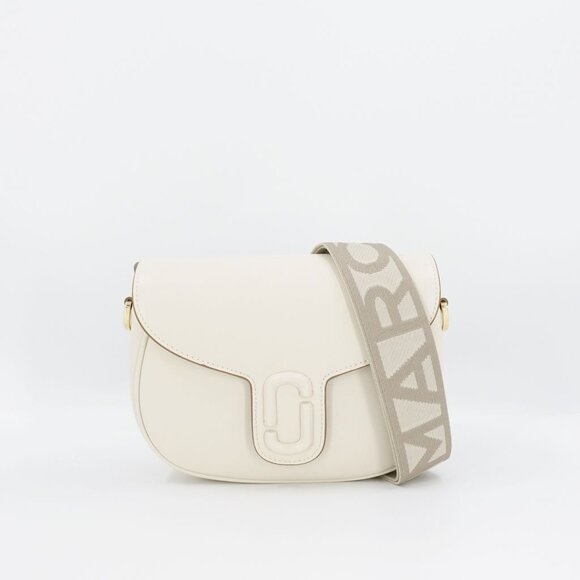 Marc Jacobs Women's The J Marc Saddle Crossbody Bag White OS